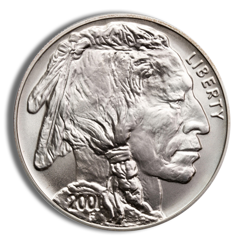 2001-D $1 Silver Buffalo Commem - BU (w/Box & COA)