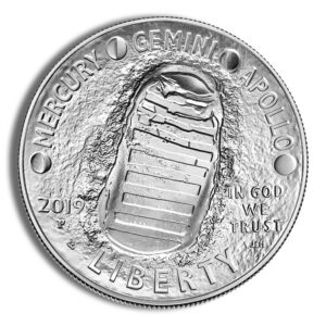 2019-P $1 Apollo 50th Anniversary Silver Commem – BU