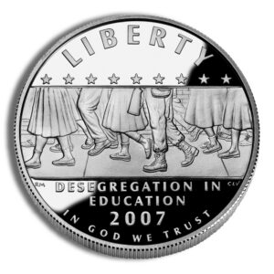 2007-P $1 Little Rock, Deseg Silver Commem – Proof