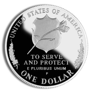 1997-P $1 Law Enforcement Silver Commem – Proof