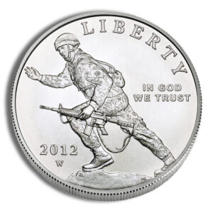 2012-W $1 Infantry Soldier Silver Commem – BU