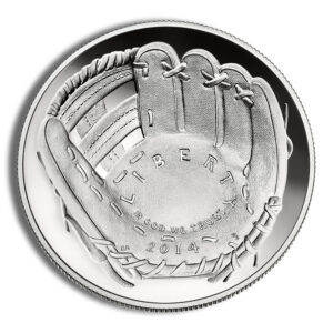 2014-P $1 Baseball Hall Fame Silver Commem – Proof