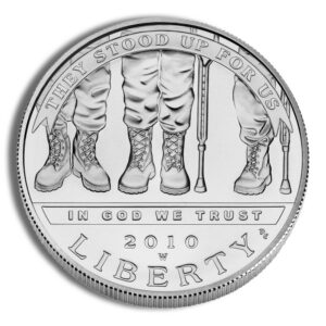 2010-W $1 Disabled Veterans Silver Commem – BU