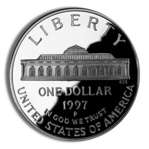 1997-P $1 Botanic Garden Silver Commem – Proof