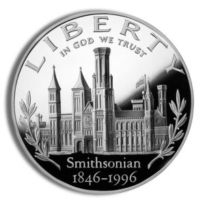1996-P $1 Smithsonian Silver Commem – Proof