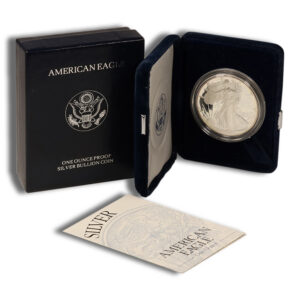 1994-P Proof Silver Eagle with Box & COA – Impaired
