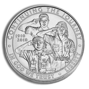 2010-P $1 Boy Scouts Silver Commem – BU
