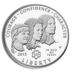 2013-W $1 Girl Scouts Silver Commem – Proof