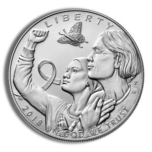 2018-P $1 Breast Cancer Awareness Silver Commem – BU
