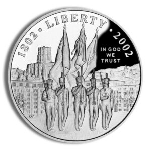 2002-W $1 West Point Silver Commem – Proof