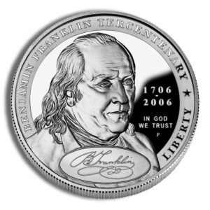 2006-P $1 Frank. Found Father Silver Commem – Proof