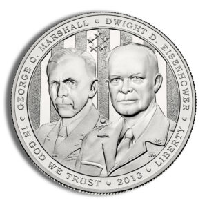 2013-W $1 Five Star Generals Silver Commem – BU