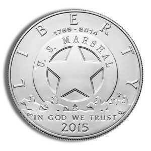 2015-P $1 U.S. Marshals Silver Commem – BU