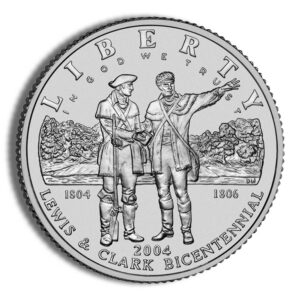 2004-P $1 Lewis & Clark Silver Commem – BU
