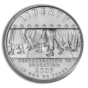 2007-P $1 Little Rock, Deseg Silver Commem – BU