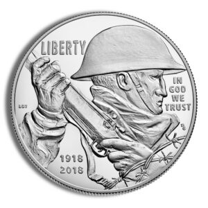 2018-P $1 World War I Centennial Silver Commem – Proof