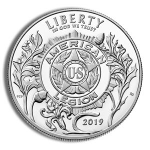 2019-P $1 American Legion Silver Commem – Proof