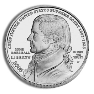 2005-P $1 John Marshall Silver Commem – BU