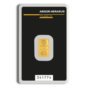 2 gram Gold Bar – Argor-Heraeus (Carded)