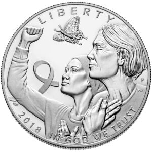 2018-P $1 Breast Cancer Awareness Silver Commem – Proof