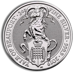 2019 2 oz Silver Great Britain Queen’s Beasts – Yale