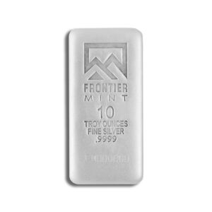 10 oz Silver Bar - Frontier Mint (Frosted)