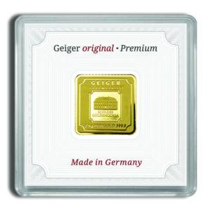 2.5 gram Gold Bar – Geiger (In Assay)