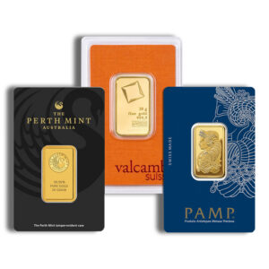 20 gram Gold Bar – Brand Varies (Carded)