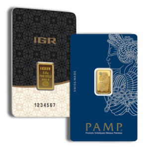 2.5 gram Gold Bar – Brand Varies (Carded)
