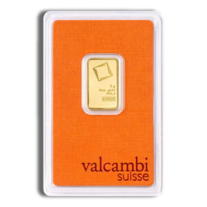 5 gram Gold Bar – Valcambi (Carded)