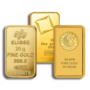 20 gram Gold Bar – Brand Varies (No Card)