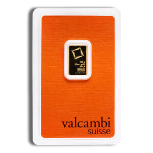 2.5 gram Gold Bar – Valcambi (Carded)
