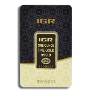 1 oz Gold Bar – IGR Metals (Carded)
