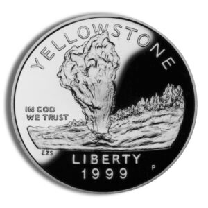 1999-P $1 Yellowstone Silver Commem – Proof