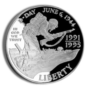 1993-W $1 World War II Silver Commem – Proof