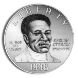 1998-S $1 Black Patriots Silver Commem – Proof