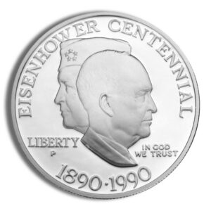 1990-P $1 Eisenhower Silver Commem – Proof