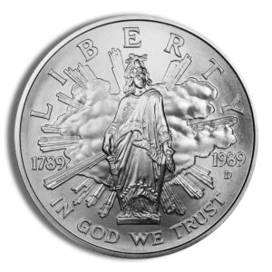 1989-D $1 Congressional Silver Commem – BU