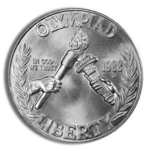 1988-D $1 Olympic Silver Commem – BU