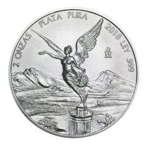 2 oz Silver Mexican Libertad - BU
