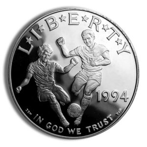 1994-D $1 World Cup Silver Commem – BU