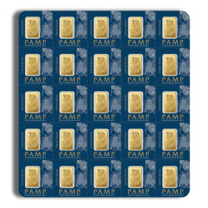 25 x 1 g Gold Bar – PAMP Multigram Gold Bar (Carded)