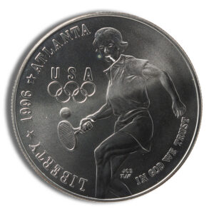 1996-D $1 Tennis Silver Commem – BU