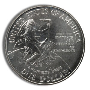 1996-D $1 Smithsonian Silver Commem – BU