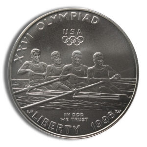 1996-D $1 Rowing Silver Commem – BU