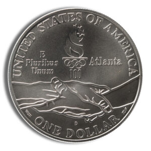 1995-D $1 Gymnast Silver Commem – BU