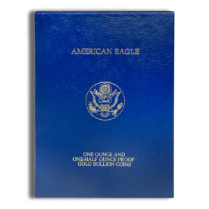 1987 2-Coin Proof Gold Eagle Set – Box & COA