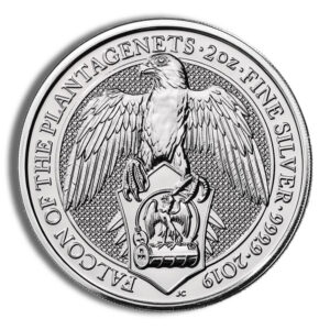 2019 2 oz Silver Great Britain Queen’s Beasts – Falcon