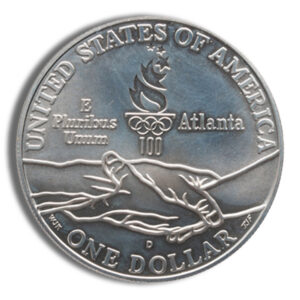 1995-D $1 Blind Runner Silver Commem – BU