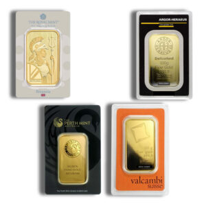 100 gram Gold Bar – Brand Varies (Carded)
